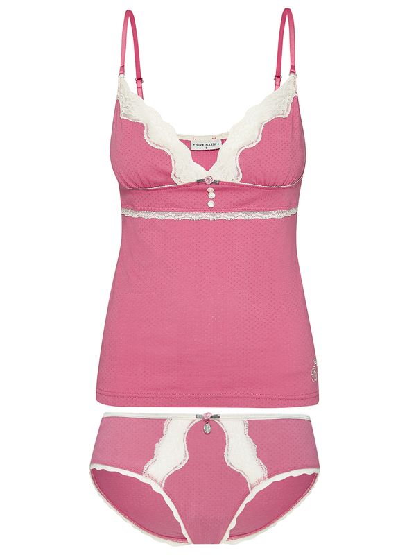 Nastrovje Potsdam Vive Maria Pink Princess Damen Wäscheset: Top mit Panty pink Nur noch ein Tag übrig