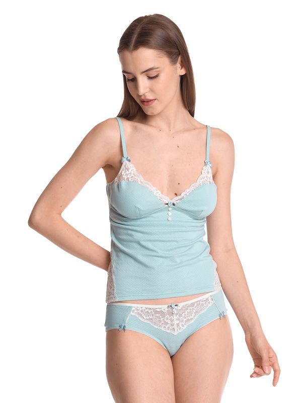 Nastrovje Potsdam Vive Maria My Nostalgia Damen Wäscheset: Top mit Panty blau Super Rabatt