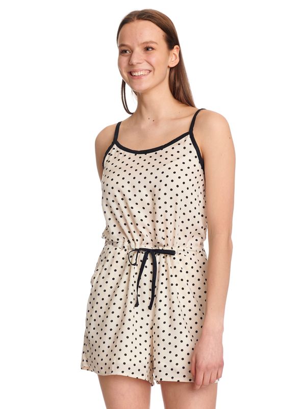 Nastrovje Potsdam Pussy Deluxe Dotty Damen Jumpsuit creme/allover Rabatte dieses Monats