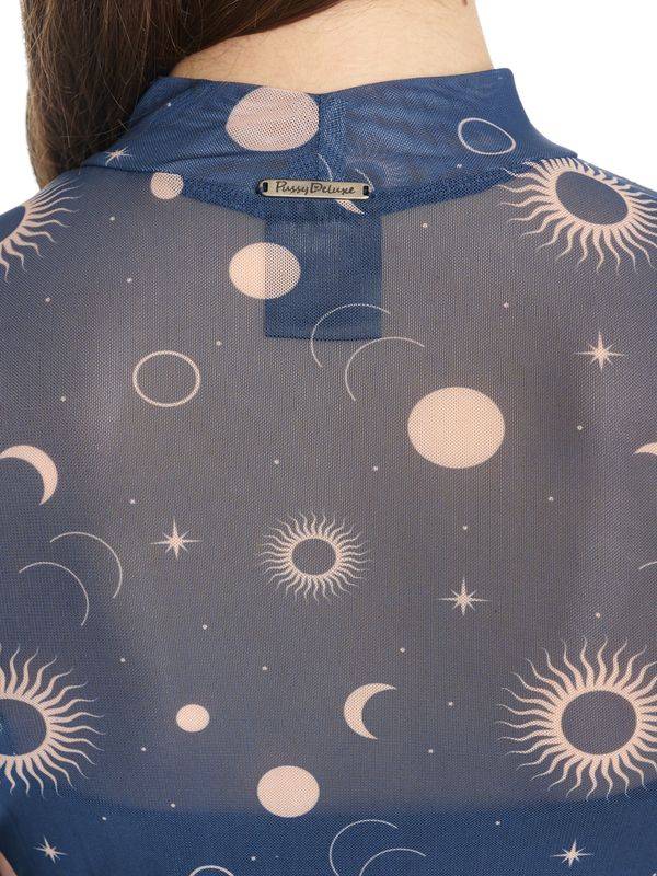 Nastrovje Potsdam Pussy Deluxe Celestial Blue Mystic Damen 2-in-1-Kleid blau allover 2025