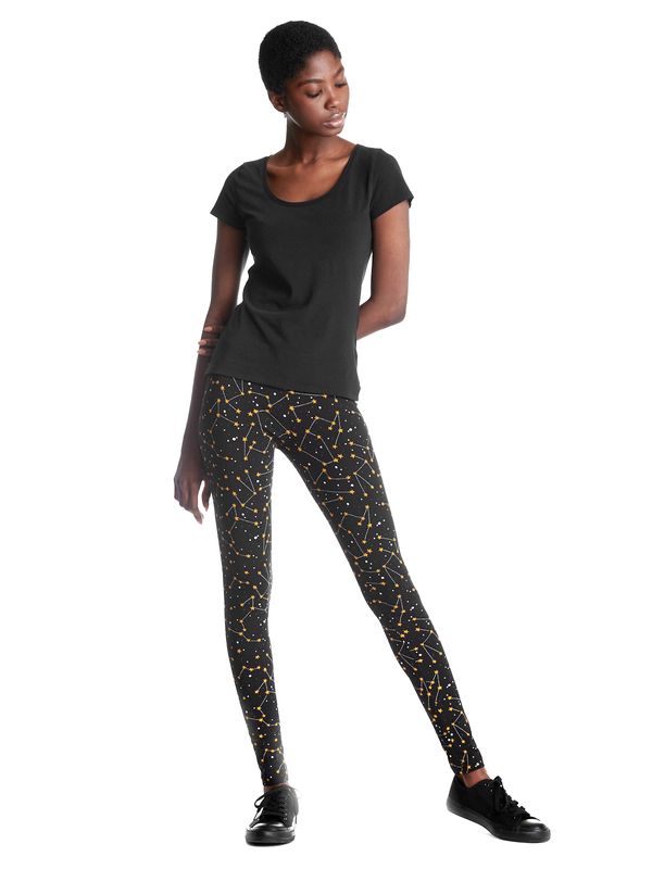 Nastrovje Potsdam Pussy Deluxe Celestial Stars Damen Leggings schwarz allover Auslauf