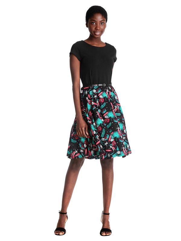 Nastrovje Potsdam Pussy Deluxe Aloha Damen Petticoat-Kleid schwarz/allover Fabrikverkauf