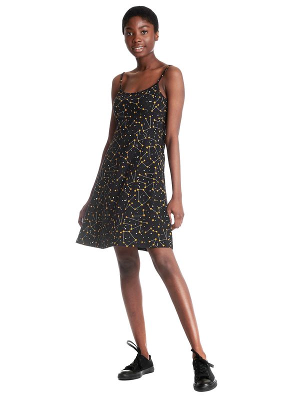 Nastrovje Potsdam Pussy Deluxe Celestial Stars Damen Trägerkleid schwarz allover Blitzverkäufe