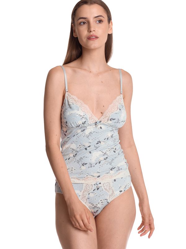 Nastrovje Potsdam Vive Maria Blue Dawn Damen Wäscheset: Top mit Slip blau allover Zeitlich begrenztes Angebot