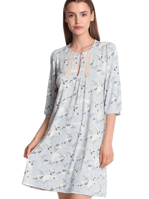 Nastrovje Potsdam Vive Maria Blue Dawn Damen Nachthemd blau allover Exklusive Angebote