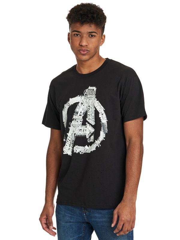 Nastrovje Potsdam The Avengers Avengers Logo Herren T-Shirt schwarz Begrenzte Freigabe