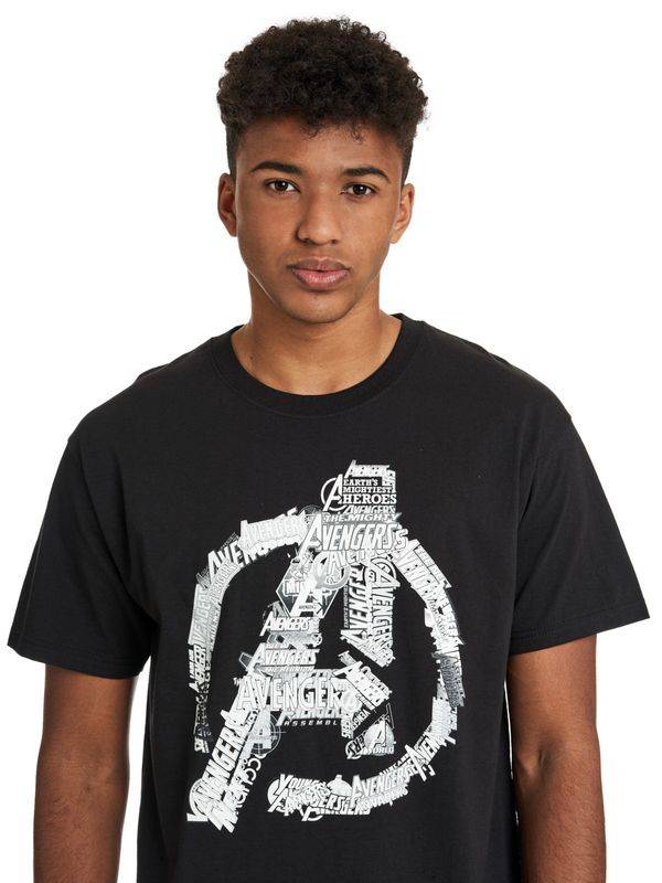 Nastrovje Potsdam The Avengers Avengers Logo Herren T-Shirt schwarz Begrenzte Freigabe