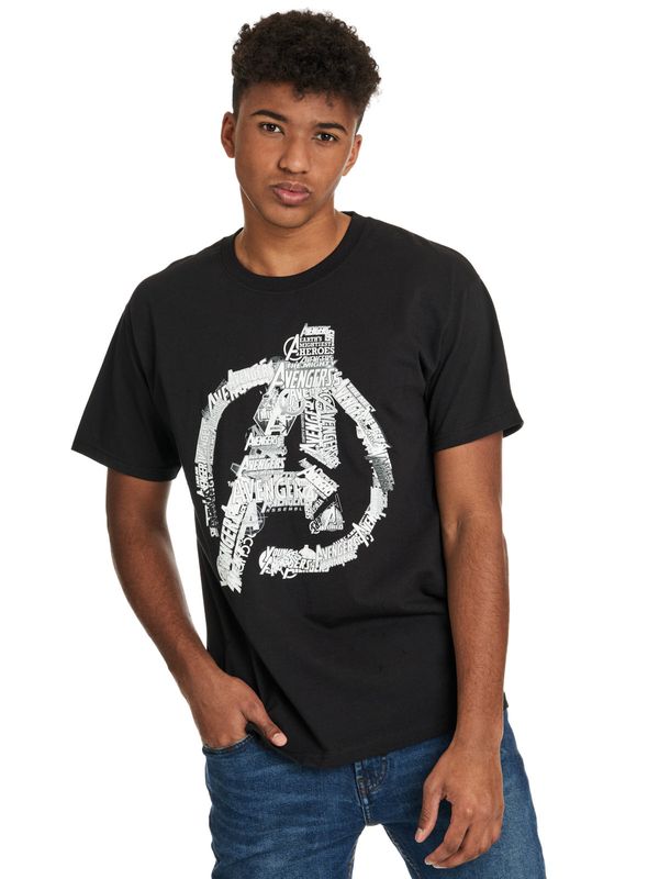 Nastrovje Potsdam The Avengers Avengers Logo Herren T-Shirt schwarz Begrenzte Freigabe