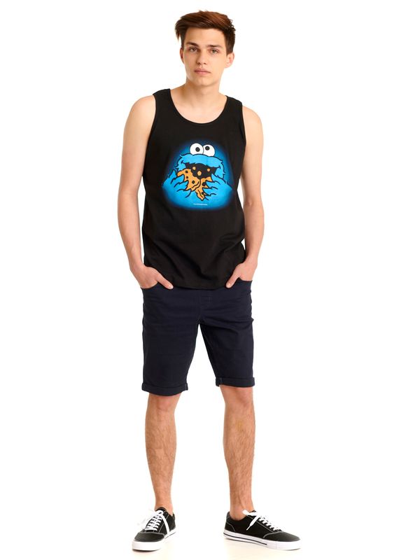 Nastrovje Potsdam Sesamstrasse Cookie Monster Herren Tanktop schwarz Letzte 3 Tage