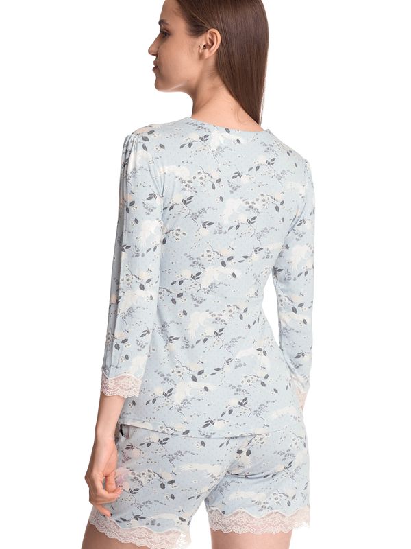 Nastrovje Potsdam Vive Maria Blue Sky Damen Pyjama blau allover Neueste Stile