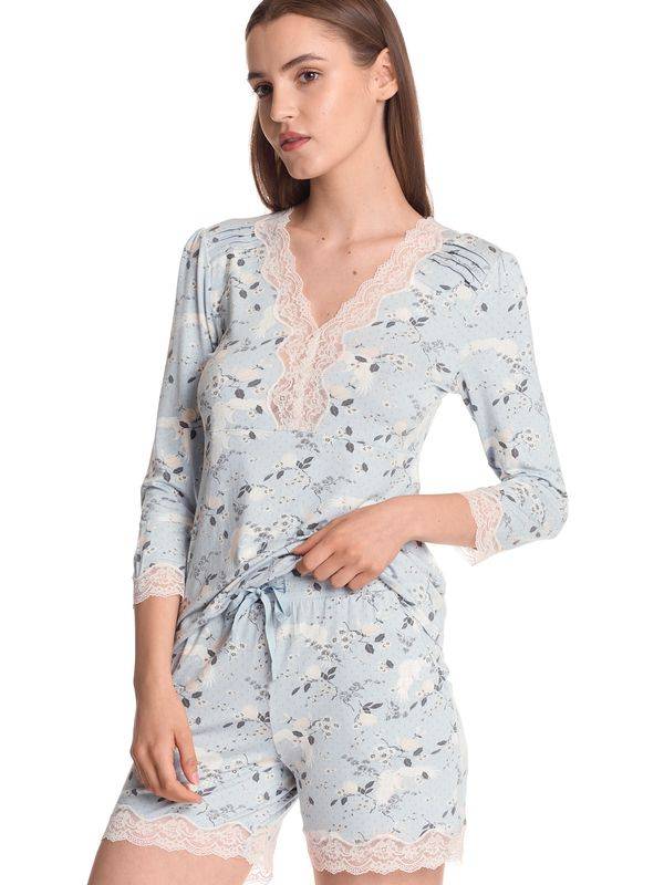 Nastrovje Potsdam Vive Maria Blue Sky Damen Pyjama blau allover Neueste Stile