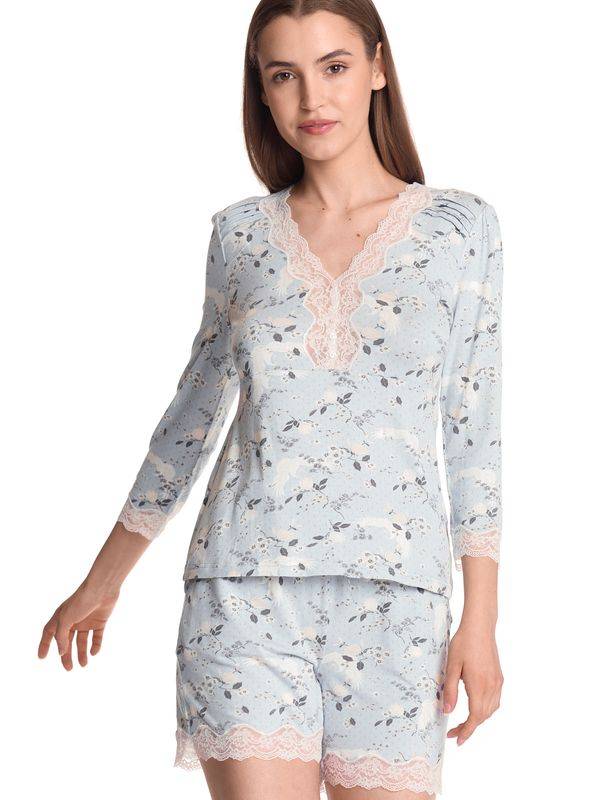 Nastrovje Potsdam Vive Maria Blue Sky Damen Pyjama blau allover Neueste Stile