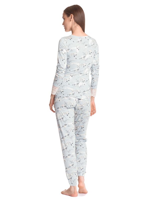 Nastrovje Potsdam Vive Maria Blue Dawn Damen Pyjama blau allover Letzter Tag