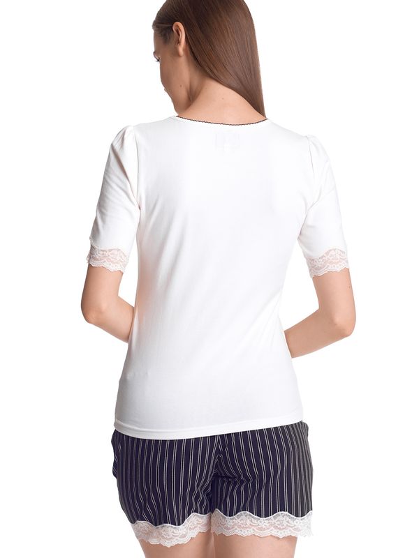 Nastrovje Potsdam Vive Maria My Princess Damen Pyjama creme/schwarz allover Discount Store für neue Produkte