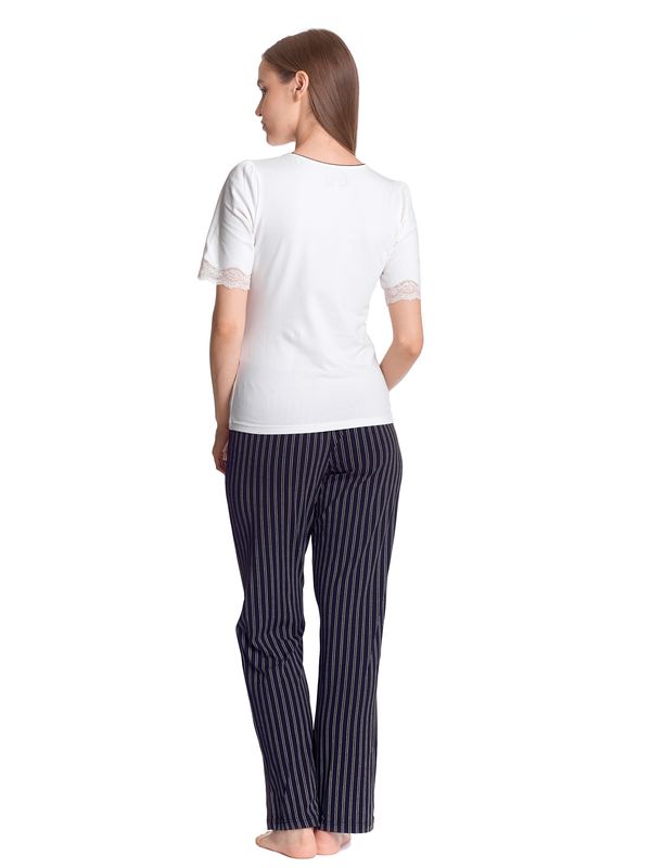 Nastrovje Potsdam Vive Maria Like A Princess Damen Pyjama creme/schwarz allover Super Rabatt