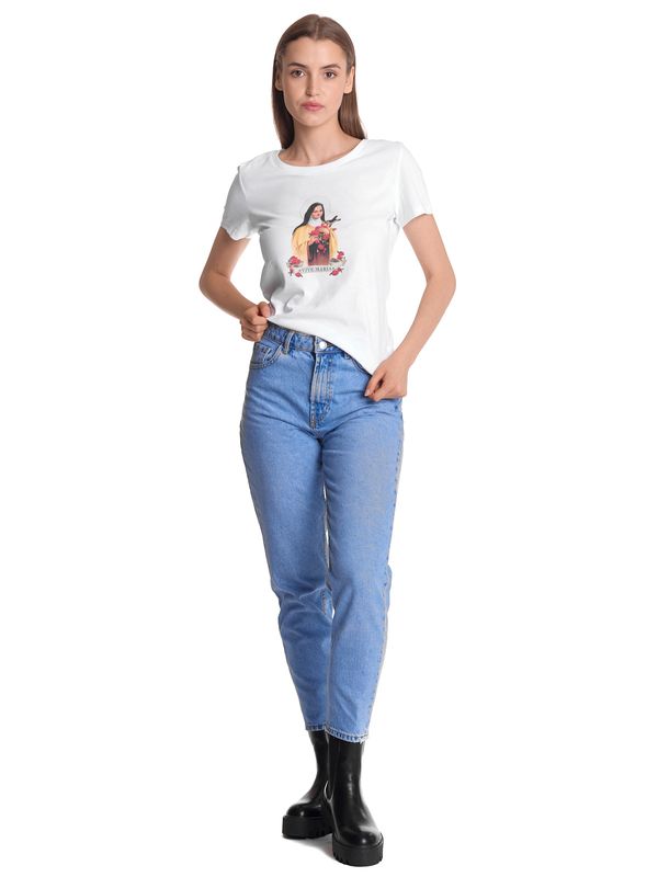 Nastrovje Potsdam Vive Maria Holy Therese Damen T-Shirt weiss Riesige Rabatte