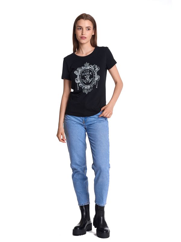 Nastrovje Potsdam Vive Maria Maria&#039;s Baroque Damen T-Shirt schwarz Kostenloser Versand international