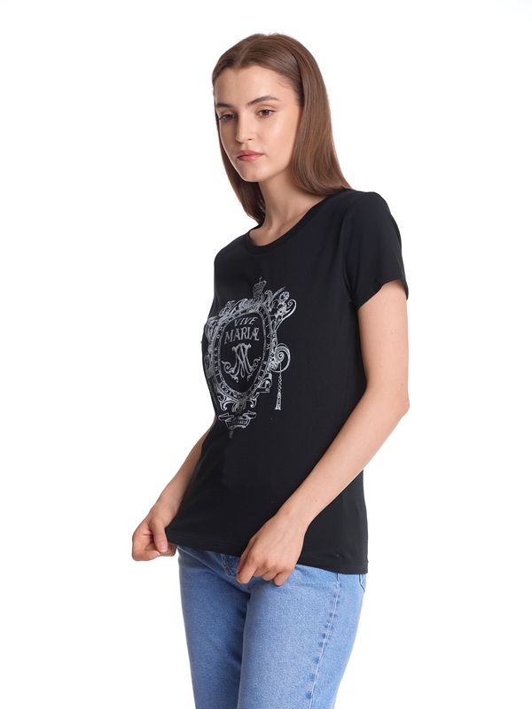 Nastrovje Potsdam Vive Maria Maria&#039;s Baroque Damen T-Shirt schwarz Kostenloser Versand international