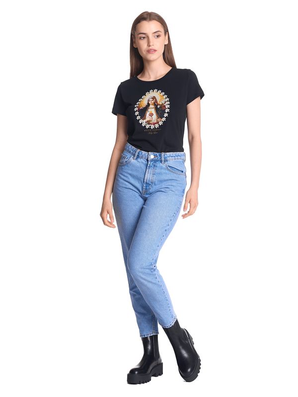 Nastrovje Potsdam Vive Maria Holy Love Damen T-Shirt schwarz Fabrikladen