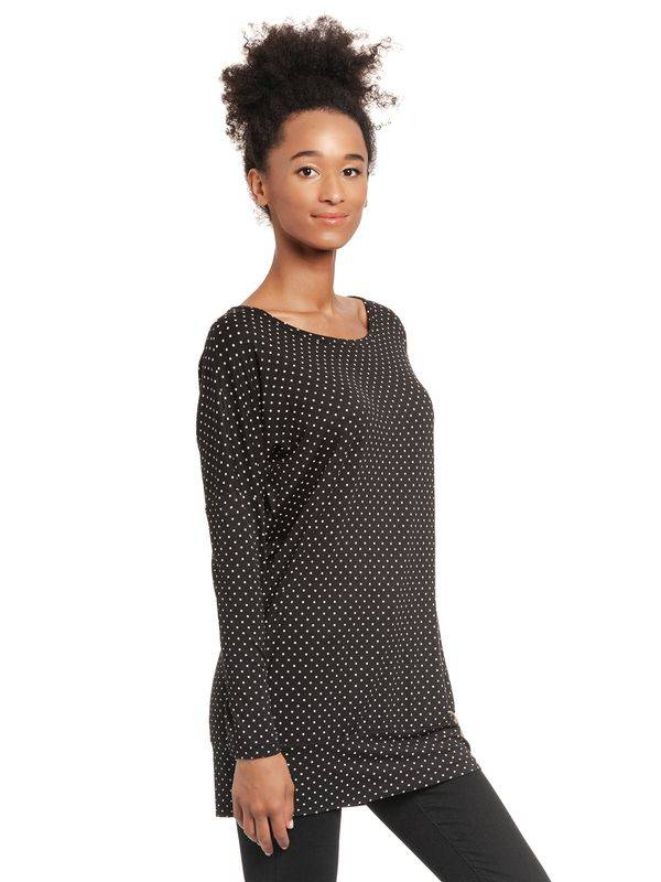 Nastrovje Potsdam Pussy Deluxe Little Dots Damen Langarmshirt schwarz allover Blitzverkäufe
