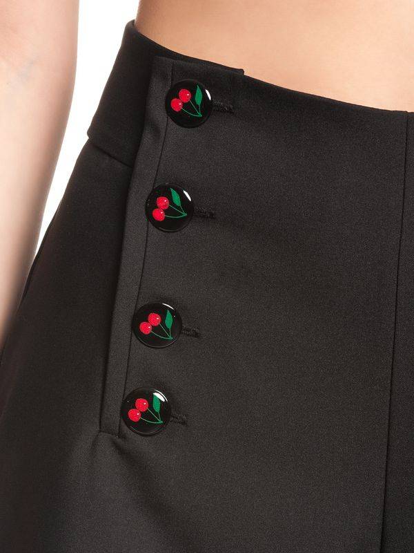 Nastrovje Potsdam Pussy Deluxe Cherries Damen Shorts schwarz Günstig kaufen