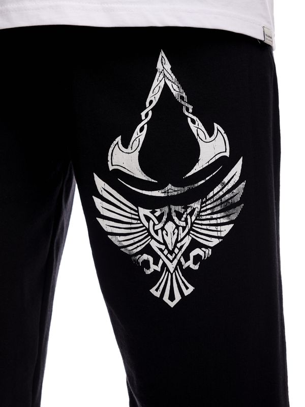 Nastrovje Potsdam Assassins Creed Valhalla Raven & Symbol Herren Jogginghose schwarz Preisnachlass