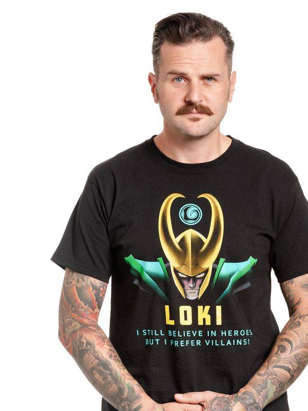 Nastrovje Potsdam Loki Villains Herren T-Shirt schwarz Black Friday