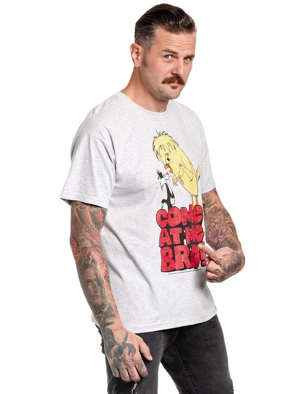 Nastrovje Potsdam Looney Tunes Come At Me Bro Herren T-Shirt grau meliert Weihnachtsangebot