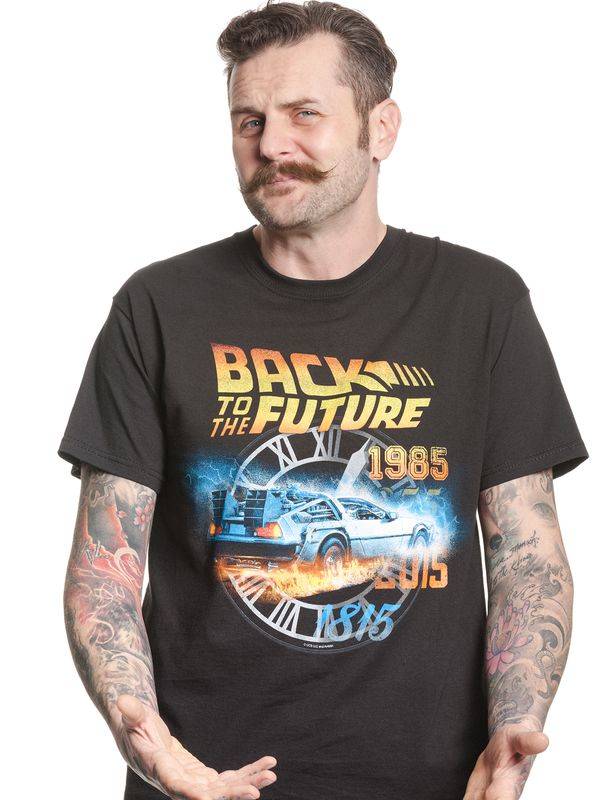 Nastrovje Potsdam Back To The Future Time Herren T-Shirt schwarz Osterangebot