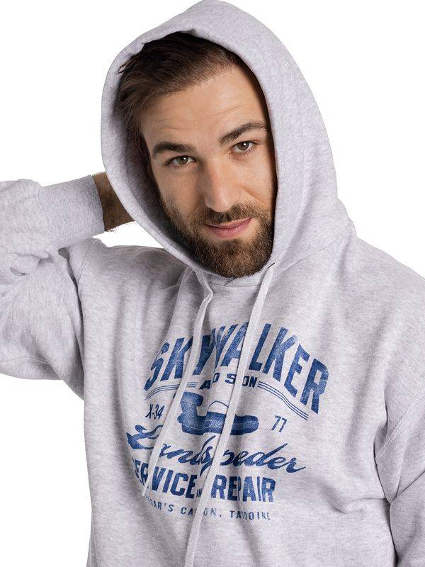 Nastrovje Potsdam Star Wars Skywalker Herren Kapuzensweatshirt grau meliert Große Rabatte
