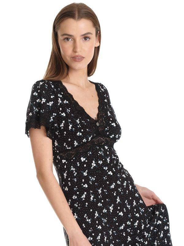Nastrovje Potsdam Vive Maria Valérie In Paris Damen A-Linien-Kleid schwarz allover Bis zu 50% Rabatt