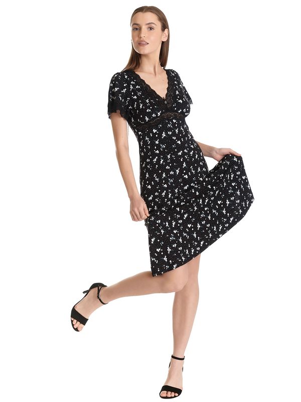 Nastrovje Potsdam Vive Maria Valérie In Paris Damen A-Linien-Kleid schwarz allover Bis zu 50% Rabatt