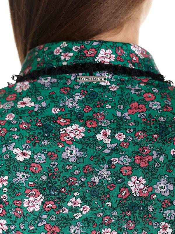 Nastrovje Potsdam Vive Maria Garden Of Eden Damen Shirtbluse grün allover Discount Store für neue Produkte