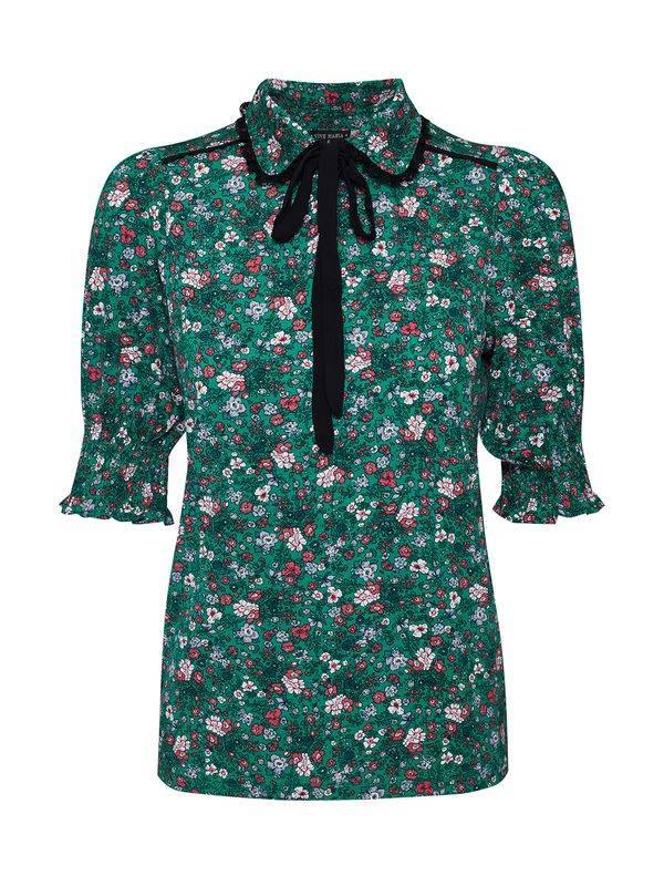 Nastrovje Potsdam Vive Maria Garden Of Eden Damen Shirtbluse grün allover Discount Store für neue Produkte