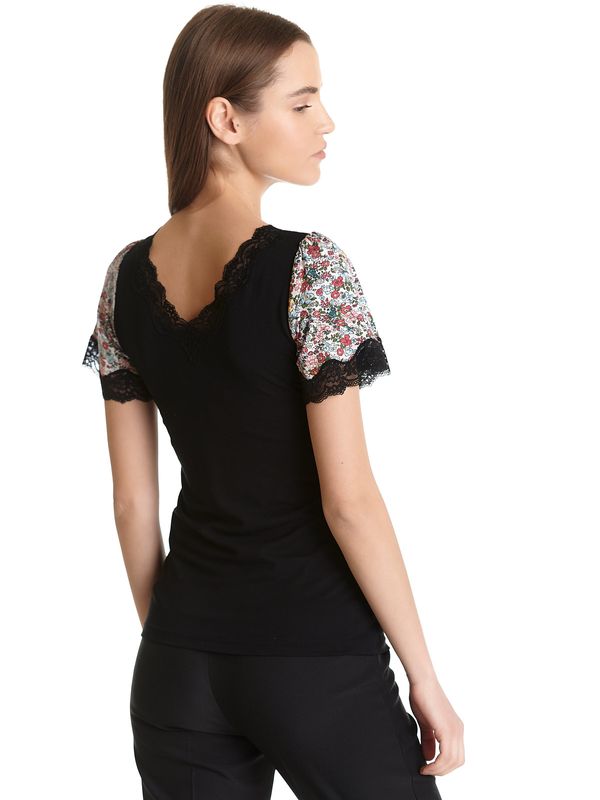 Nastrovje Potsdam Vive Maria French Flower Damen T-Shirt schwarz/creme allover Riesige Rabatte