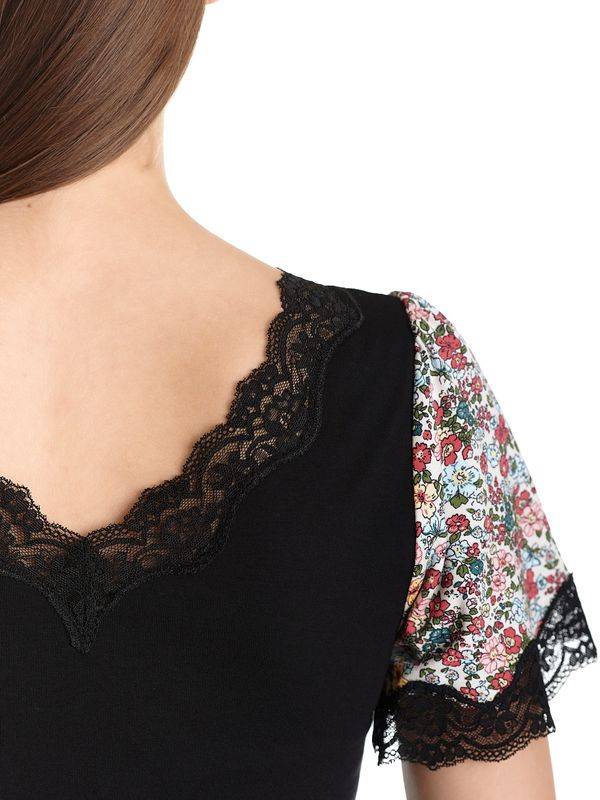 Nastrovje Potsdam Vive Maria French Flower Damen T-Shirt schwarz/creme allover Riesige Rabatte