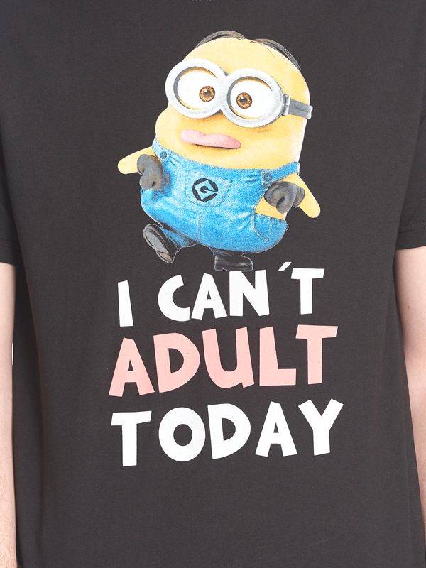 Nastrovje Potsdam Minions Adult Herren T-Shirt schwarz Fabrikladen