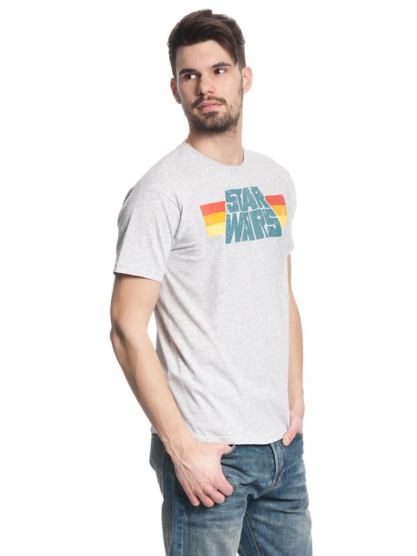 Nastrovje Potsdam Star Wars Vintage 77 Herren T-Shirt grau meliert Black Friday Preise