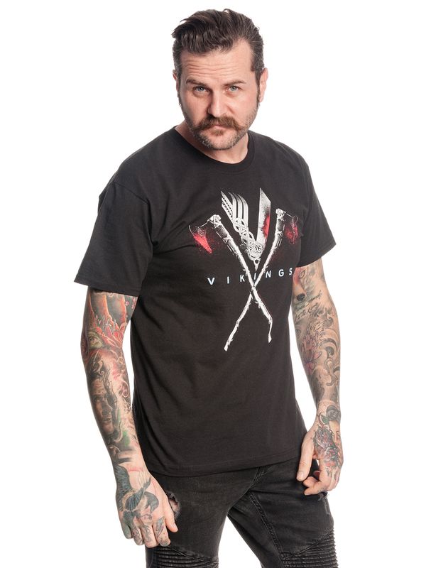 Nastrovje Potsdam Vikings Axe Herren T-Shirt schwarz Online