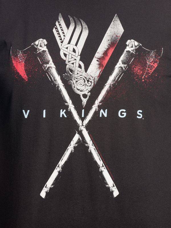 Nastrovje Potsdam Vikings Axe Herren T-Shirt schwarz Online