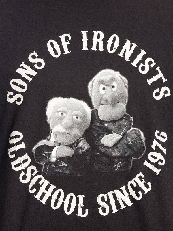 Nastrovje Potsdam The Muppets Waldorf & Statler Herren T-Shirt schwarz Auslauf