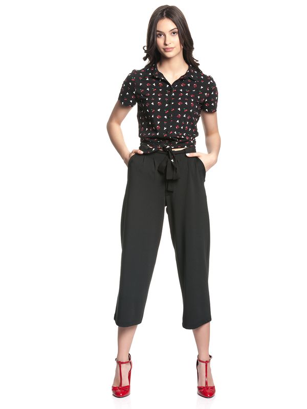 Nastrovje Potsdam Pussy Deluxe Cherries Culottes Damen Culotte schwarz Blitzverkäufe