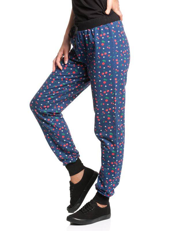 Nastrovje Potsdam Pussy Deluxe Cat Paws & Cherries Damen Sweathose blau allover Flash Sale
