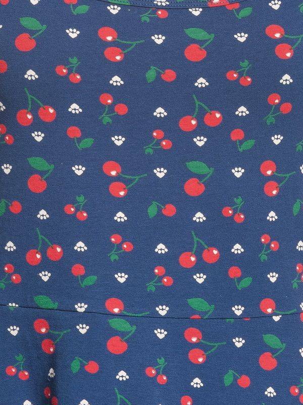 Nastrovje Potsdam Pussy Deluxe Cat Paws & Cherries Damen Spaghettikleid blau allover Online Shopping
