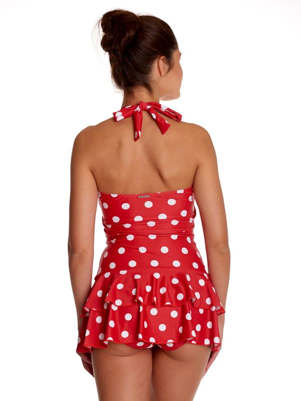 Nastrovje Potsdam Pussy Deluxe Damen Badeanzug rot allover Muttertagsangebot