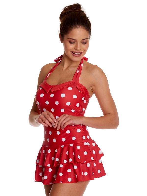 Nastrovje Potsdam Pussy Deluxe Damen Badeanzug rot allover Muttertagsangebot