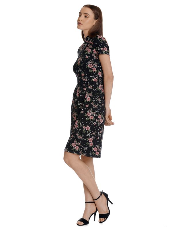 Nastrovje Potsdam Vive Maria Hibiscus Asia Damen A-Linien-Kleid schwarz allover Kauf eins, bekomm eins gratis