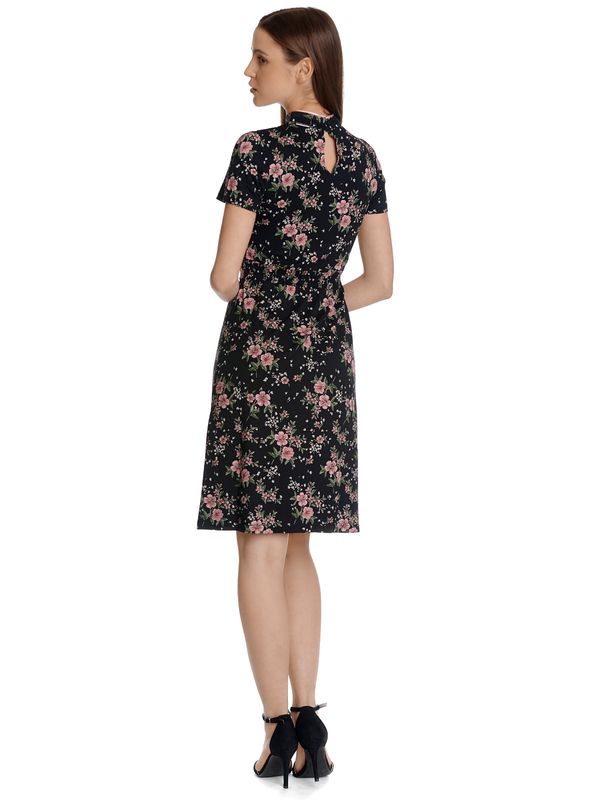 Nastrovje Potsdam Vive Maria Hibiscus Asia Damen A-Linien-Kleid schwarz allover Kauf eins, bekomm eins gratis