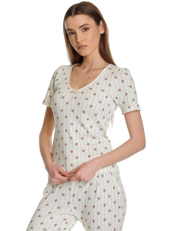 Nastrovje Potsdam Vive Maria Petite Fleur Damen Pyjama creme/allover Letzter Tag