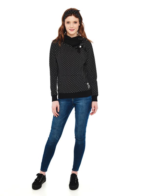 Nastrovje Potsdam Pussy Deluxe Dots Shawl Damen Schalkragenpullover schwarz Bis zu 65% Rabatt